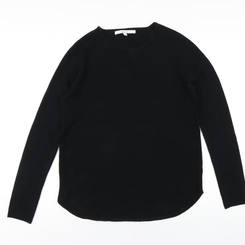 Vida Vi Womens Black Round Neck Acrylic Pullover Jumper Size M