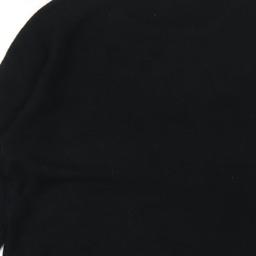 Vida Vi Womens Black Round Neck Acrylic Pullover Jumper Size M