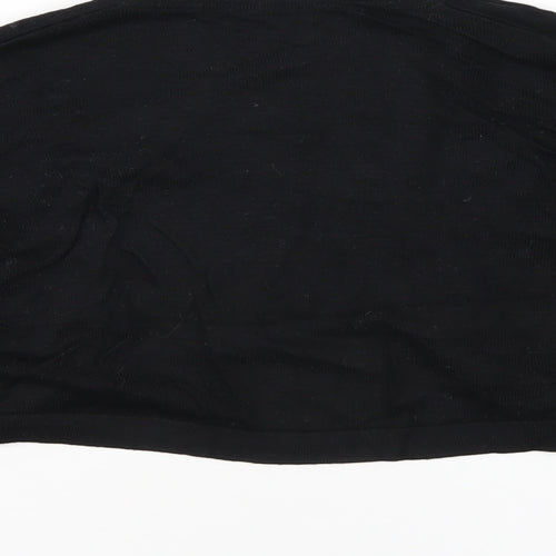 Marks and Spencer Womens Black V-Neck Viscose Shrug Jumper Size 12