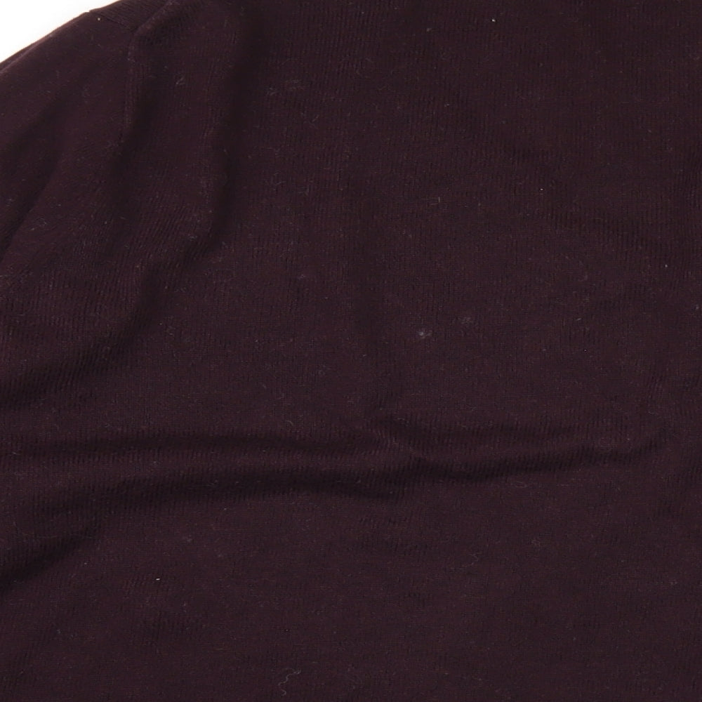 Crew Clothing Womens Purple V-Neck Cotton Pullover Jumper Size 18