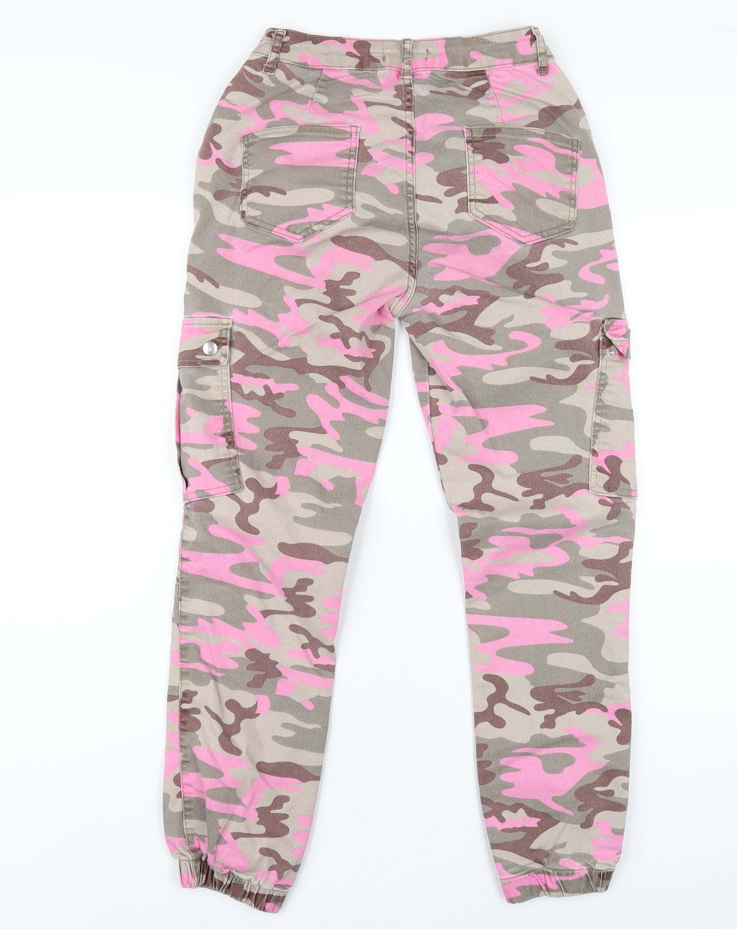 Selected Womens Multicoloured Camouflage Cotton Tapered Jeans Size 12 L27 in Regular Zip