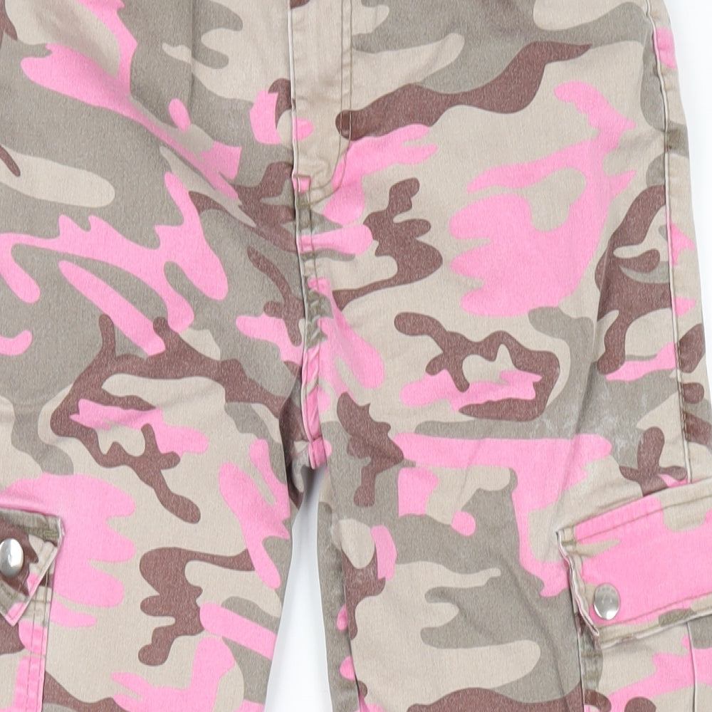 Selected Womens Multicoloured Camouflage Cotton Tapered Jeans Size 12 L27 in Regular Zip