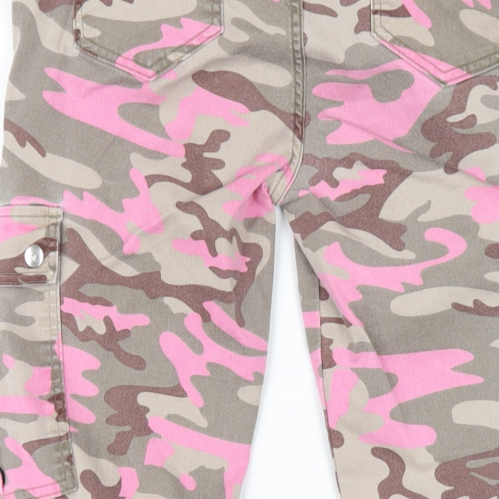 Selected Womens Multicoloured Camouflage Cotton Tapered Jeans Size 12 L27 in Regular Zip