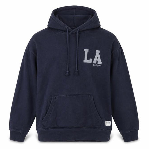 The Stronghold Mens Blue Cotton Pullover Hoodie Size M