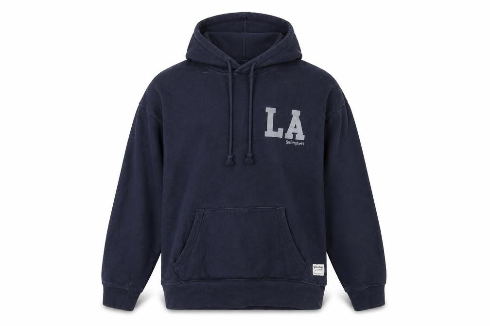 The Stronghold Mens Blue Cotton Pullover Hoodie Size M