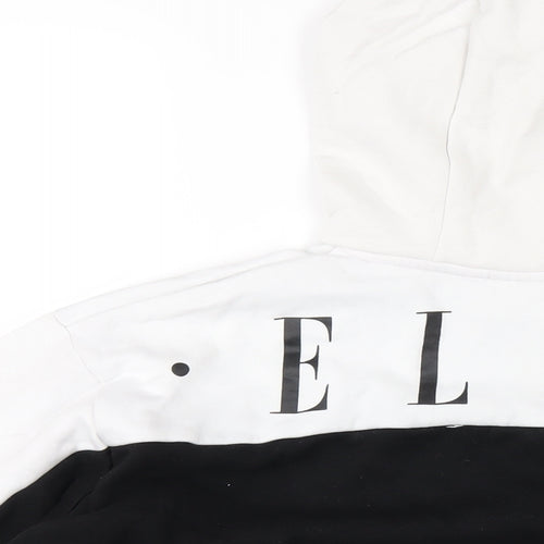 ELLE Girls Black Cotton Pullover Hoodie Size 12-13 Years Pullover