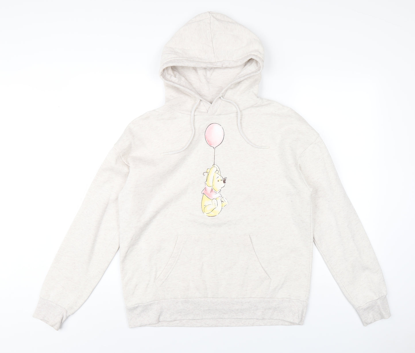 Disney Womens Beige Cotton Pullover Hoodie Size 10 Pullover - Winnie the Pooh
