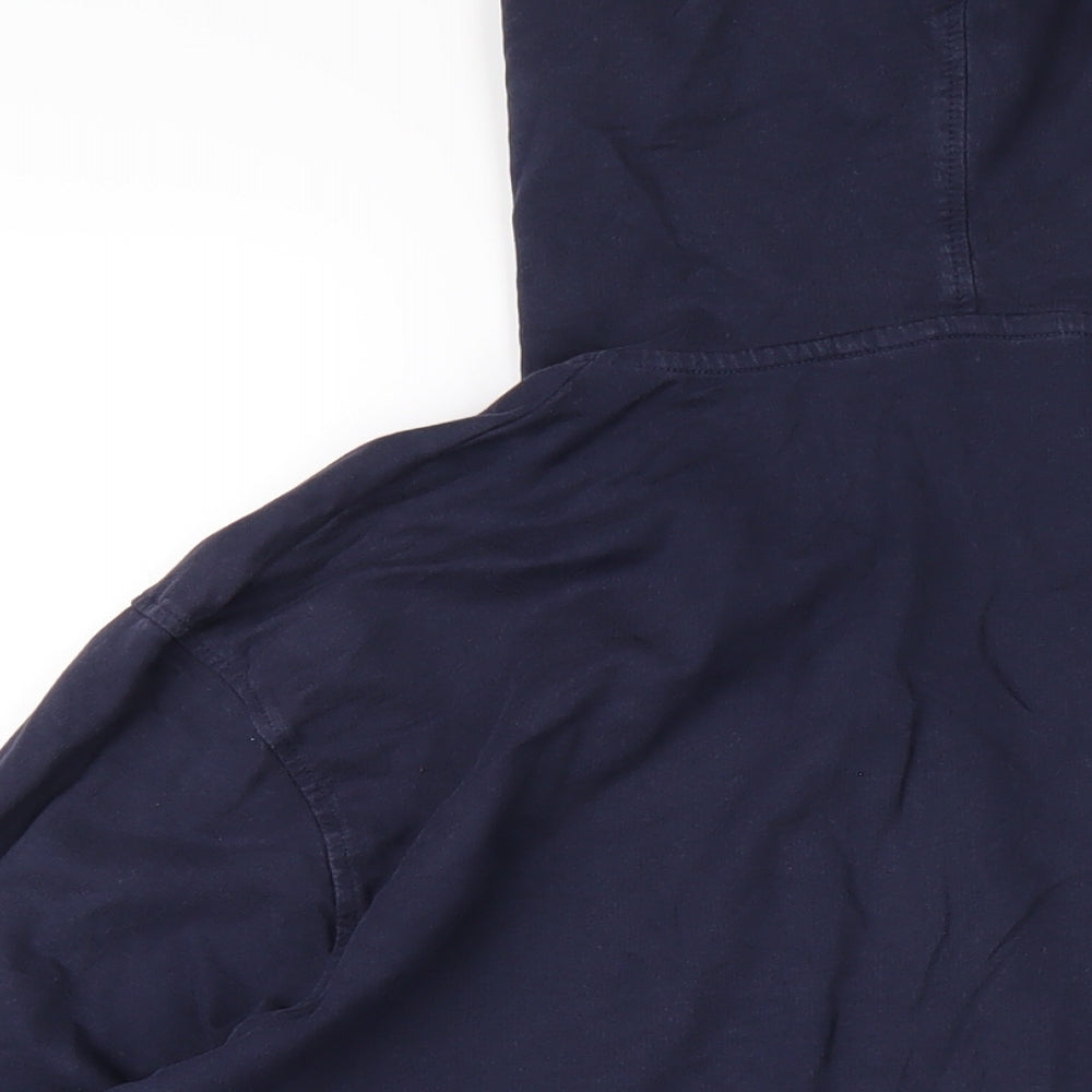 NEXT Mens Blue Cotton Full Zip Hoodie Size 2XL