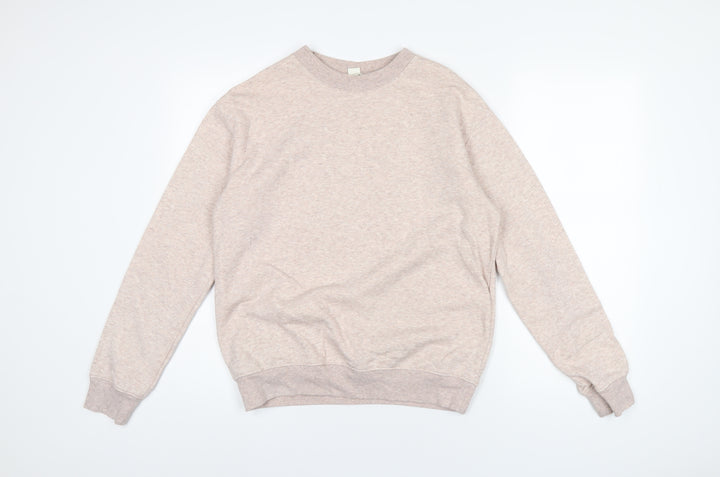 H&M Womens Pink Cotton Pullover Sweatshirt Size XS Pullover