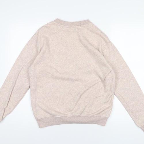 H&M Womens Pink Cotton Pullover Sweatshirt Size XS Pullover