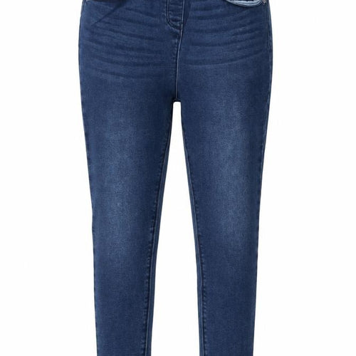 Matalan Girls Blue Cotton Skinny Jeans Size 11 Years Regular Pullover
