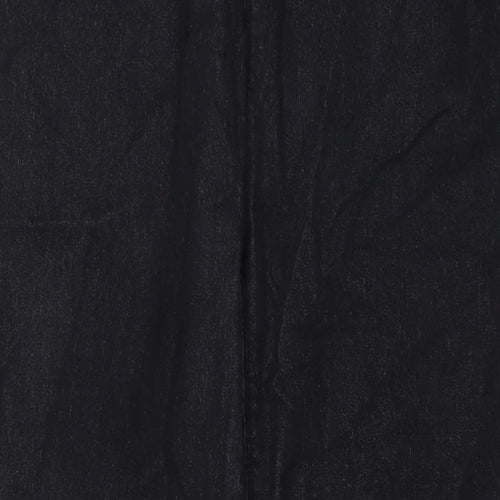 NEXT Womens Grey Cotton Skinny Jeans Size 16 L28 in Regular Button