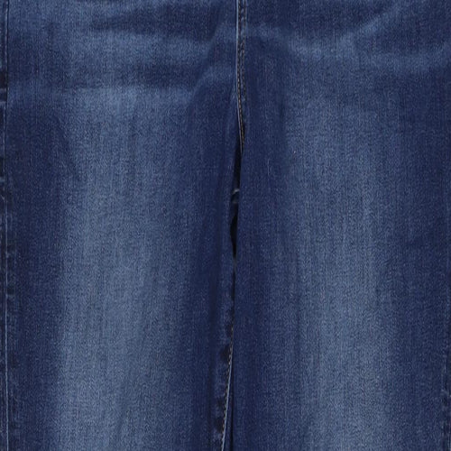 American Eagle Womens Blue Cotton Skinny Jeans Size 16 L28 in Regular Button