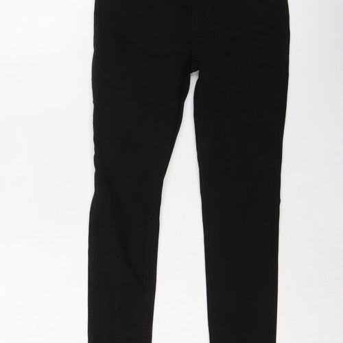 New Look Womens Black Cotton Skinny Jeans Size 6 L26 in Regular Button