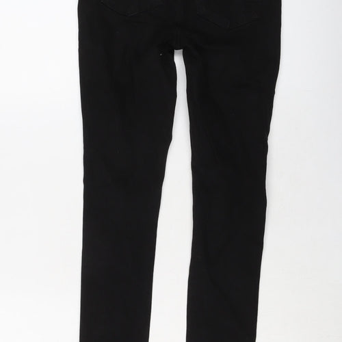 New Look Womens Black Cotton Skinny Jeans Size 6 L26 in Regular Button
