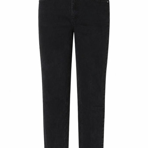 ASOS Womens Black Cotton Mom Jeans Size 28 in L32 in Regular Button