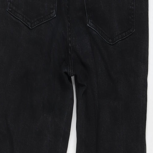 ASOS Womens Black Cotton Mom Jeans Size 28 in L32 in Regular Button
