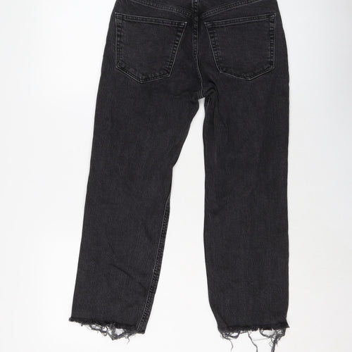 ASOS Womens Grey Cotton Cropped Jeans Size 26 in L24 in Regular Button