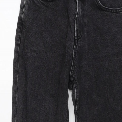 ASOS Womens Grey Cotton Cropped Jeans Size 26 in L24 in Regular Button