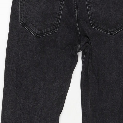 ASOS Womens Grey Cotton Cropped Jeans Size 26 in L24 in Regular Button