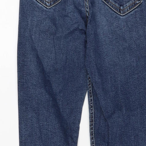 Topshop Womens Blue Cotton Skinny Jeans Size 26 in L23 in Regular Button