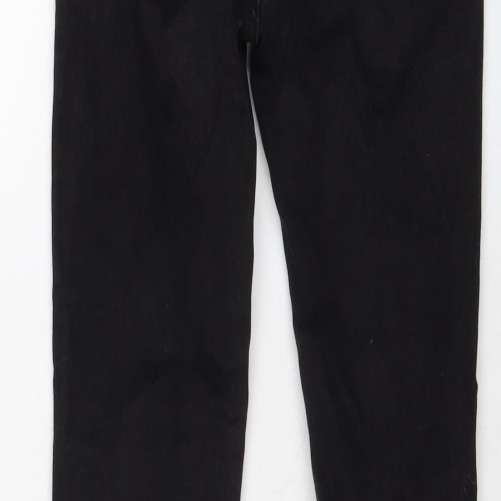 Pull&Bear Womens Black Cotton Skinny Jeans Size 8 L27 in Regular Button