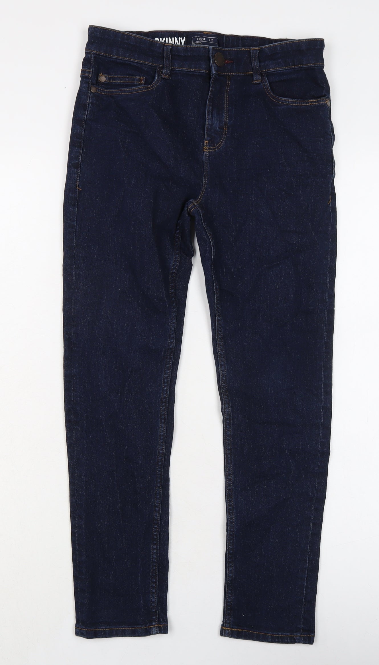 NEXT Boys Blue Cotton Straight Jeans Size 12 Years Regular Button