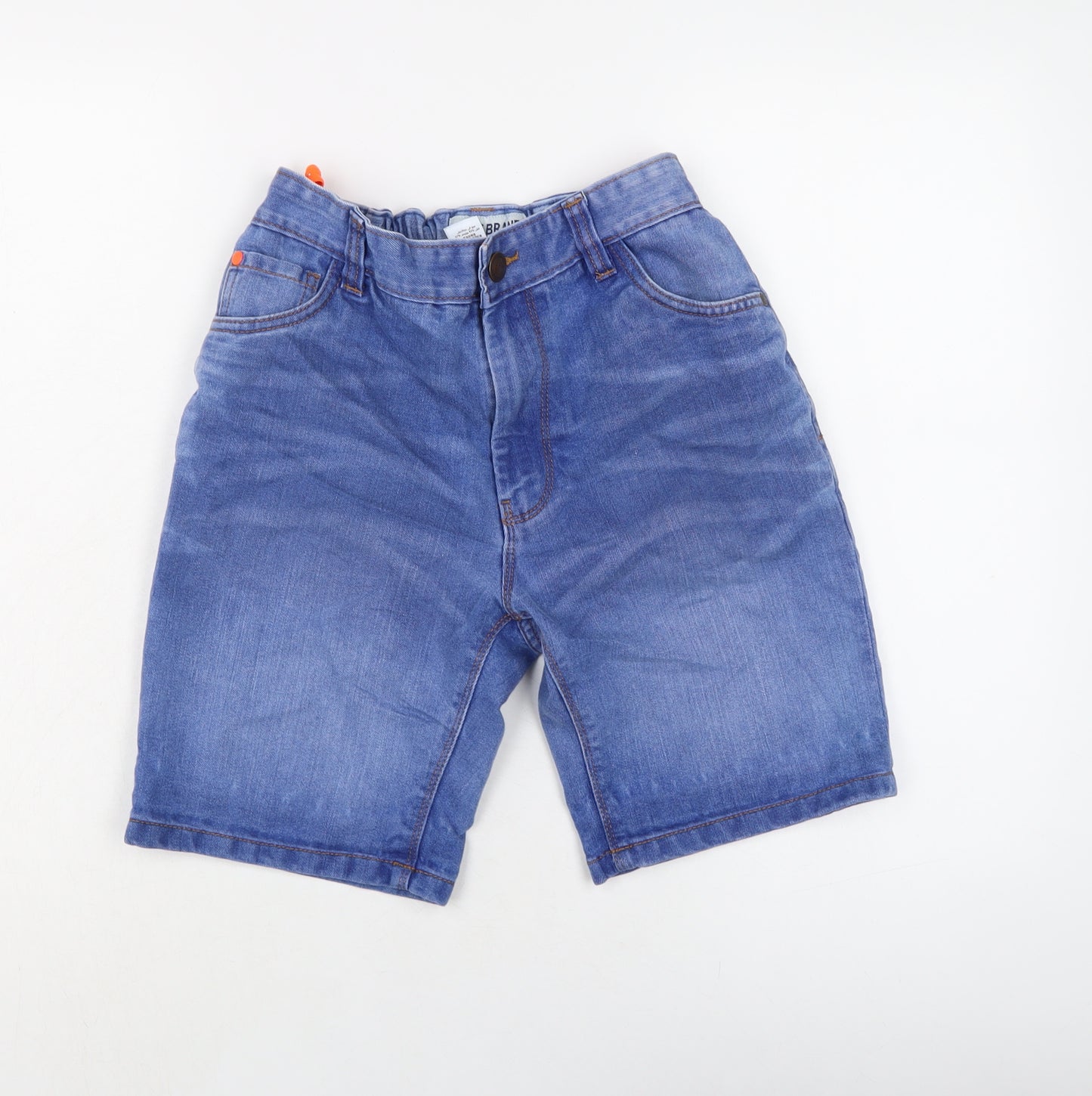 NEXT Boys Blue Cotton Bermuda Shorts Size 13 Years Regular Zip