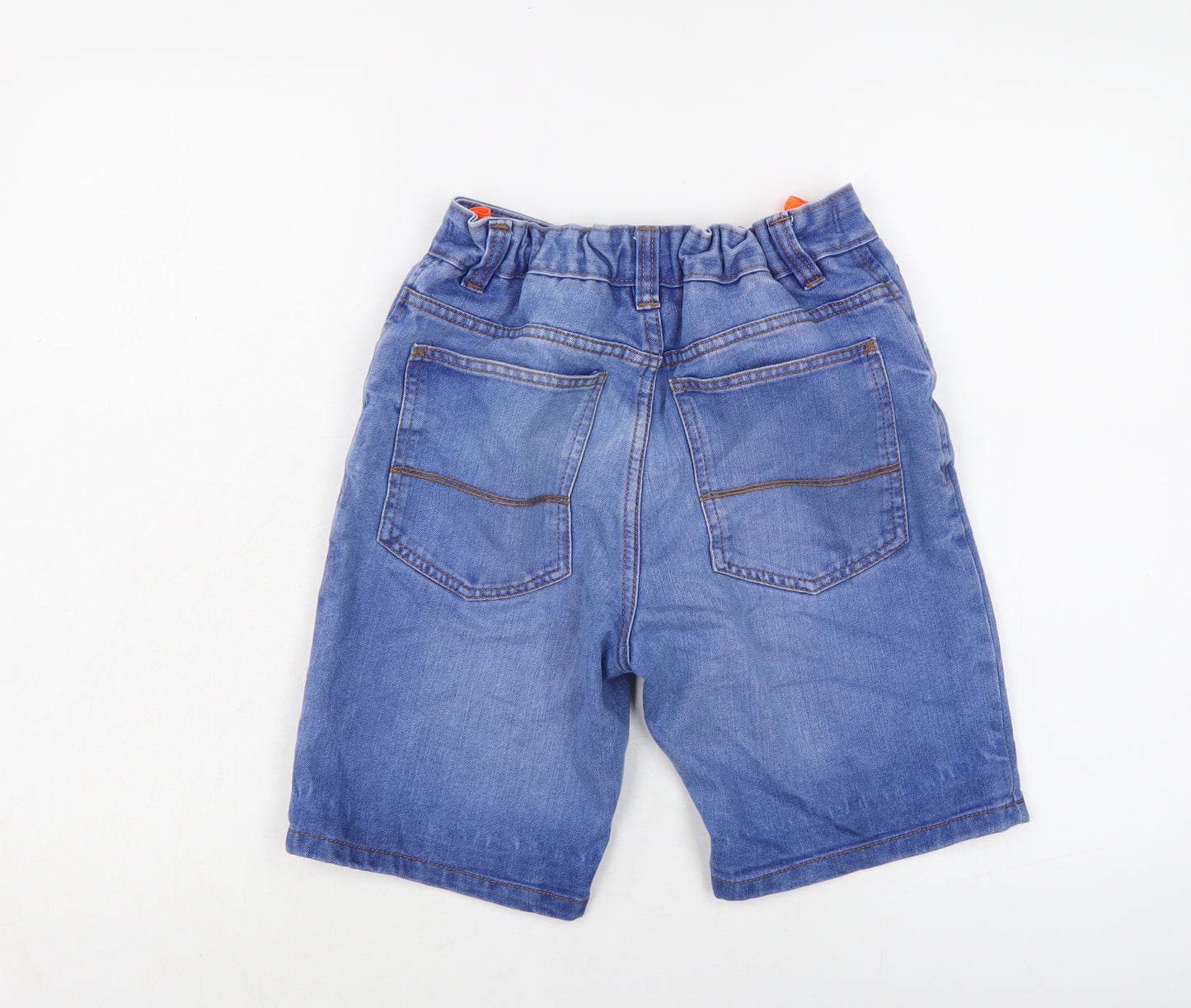 NEXT Boys Blue Cotton Bermuda Shorts Size 13 Years Regular Zip