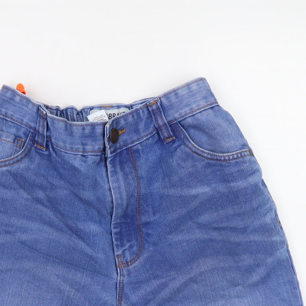 NEXT Boys Blue Cotton Bermuda Shorts Size 13 Years Regular Zip