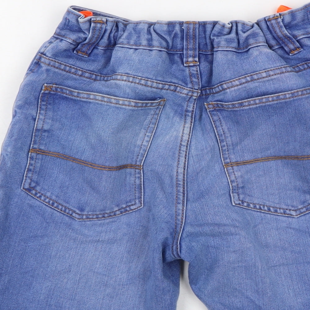 NEXT Boys Blue Cotton Bermuda Shorts Size 13 Years Regular Zip