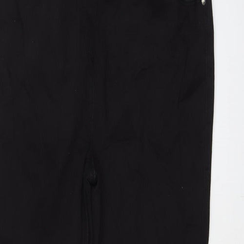 Matalan Girls Black Cotton Skinny Jeans Size 12 Years Regular Pullover