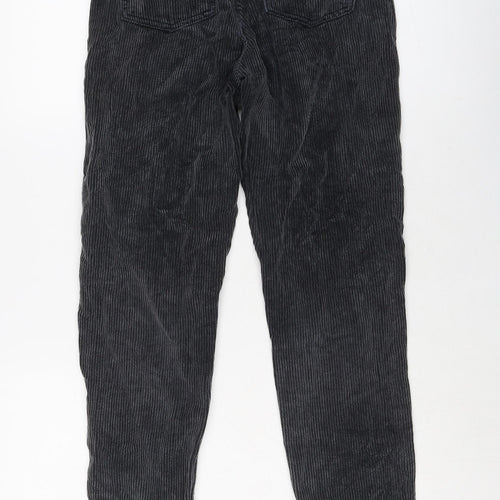BDG Womens Grey Cotton Trousers Size 24 in L32 in Regular Button
