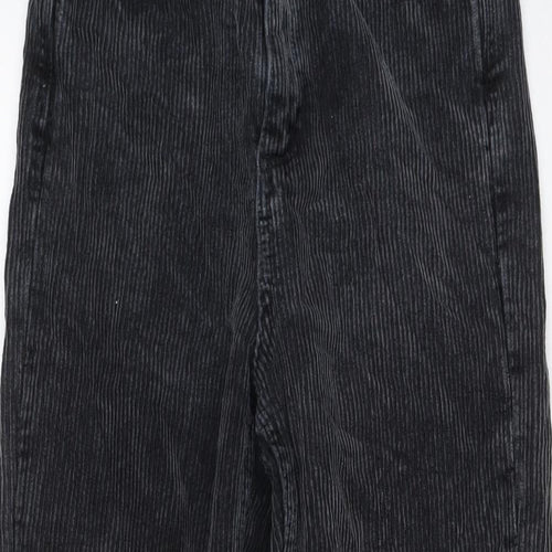 BDG Womens Grey Cotton Trousers Size 24 in L32 in Regular Button