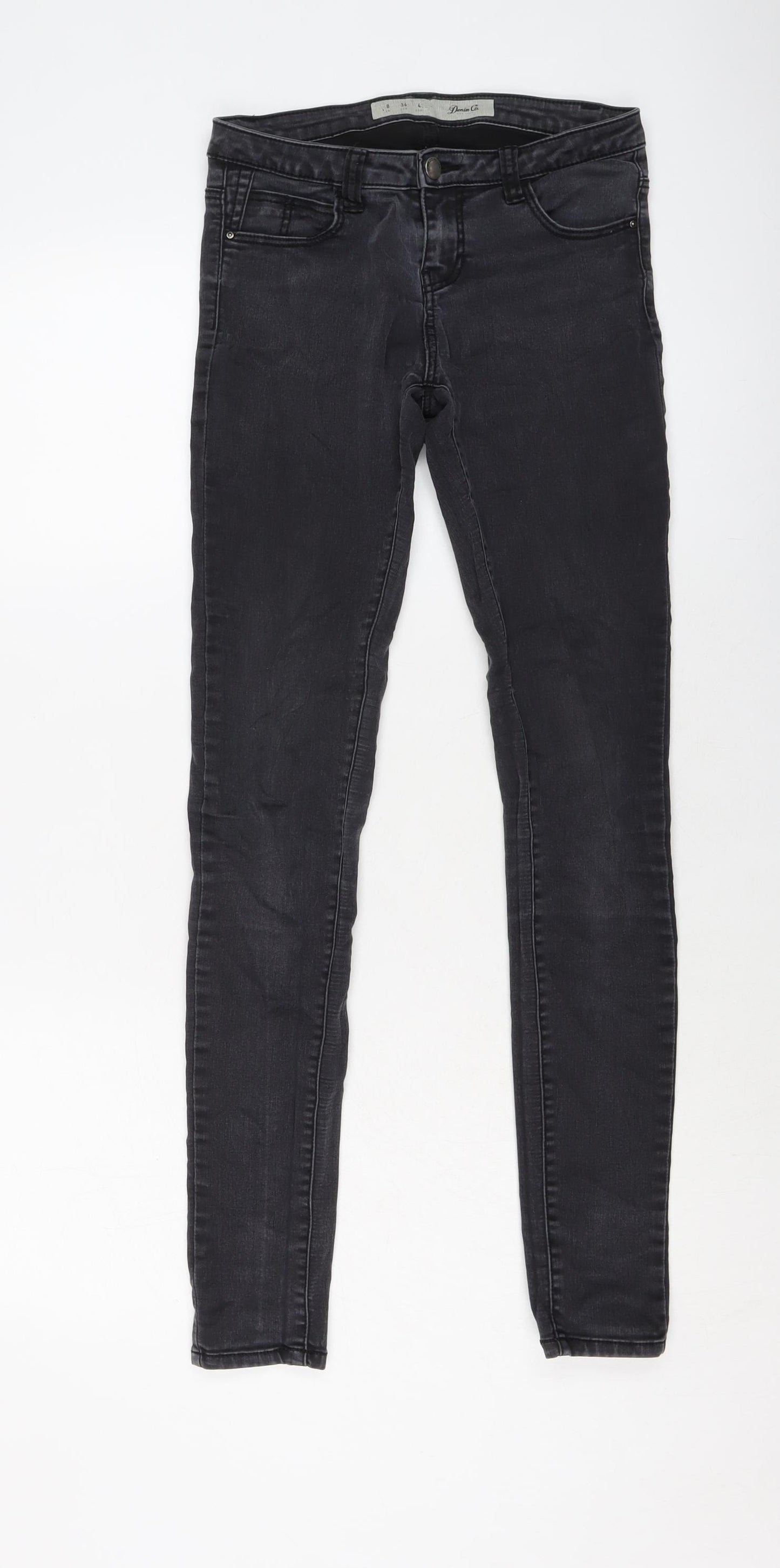 Denim & Co. Womens Green Cotton Jegging Jeans Size 8 L30 in Regular Button