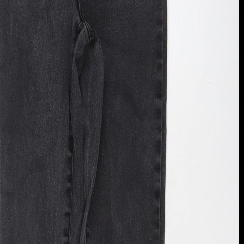 Denim & Co. Womens Grey Cotton Skinny Jeans Size 6 L27 in Regular Button
