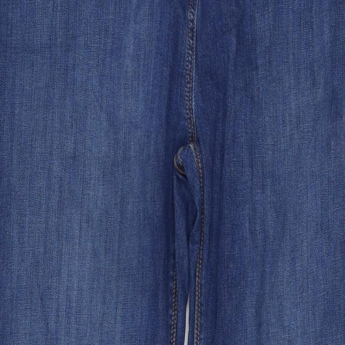 George Womens Blue Cotton Straight Jeans Size 20 L30 in Regular Button