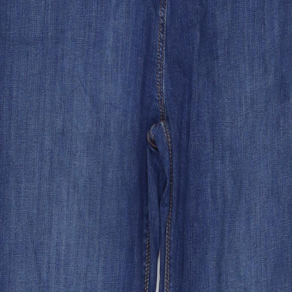 George Womens Blue Cotton Straight Jeans Size 20 L30 in Regular Button