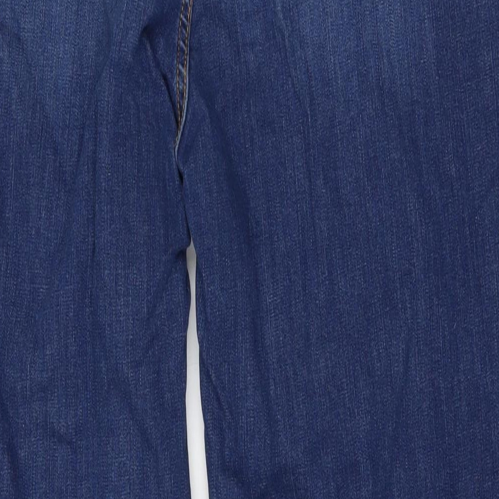 George Womens Blue Cotton Straight Jeans Size 20 L30 in Regular Button