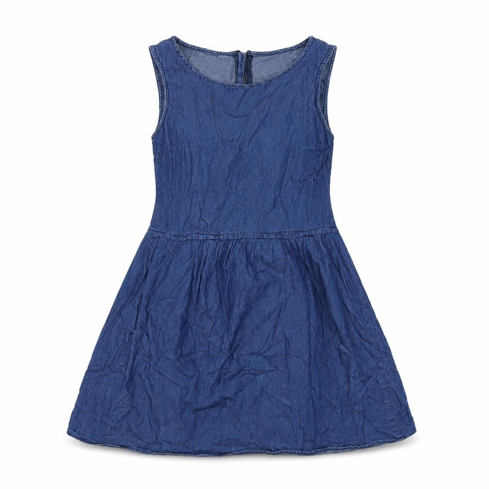 Dorothy Perkins Womens Blue Cotton A-Line Size 10 Round Neck Zip