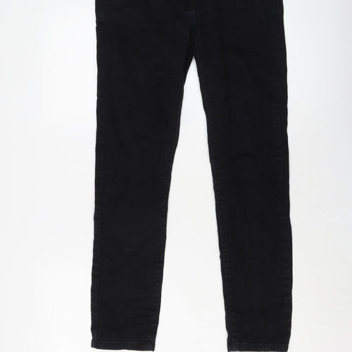 NEXT Womens Blue Cotton Skinny Jeans Size 10 L29 in Regular Button