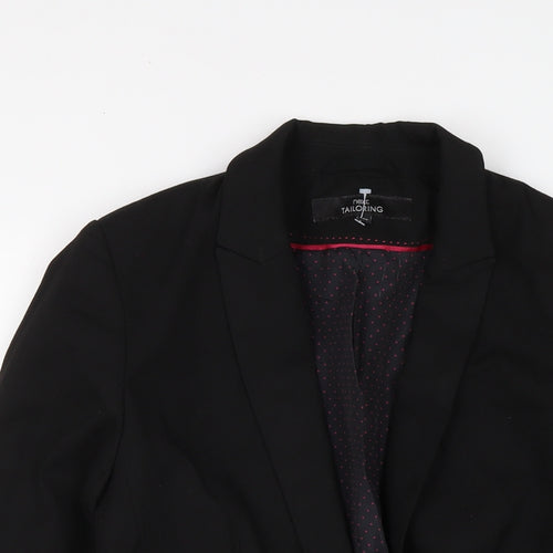 NEXT Womens Black Polyester Jacket Suit Jacket Size 10