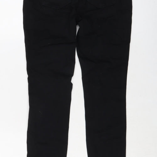 NEXT Womens Black Cotton Jegging Jeans Size 12 L26 in Regular Button
