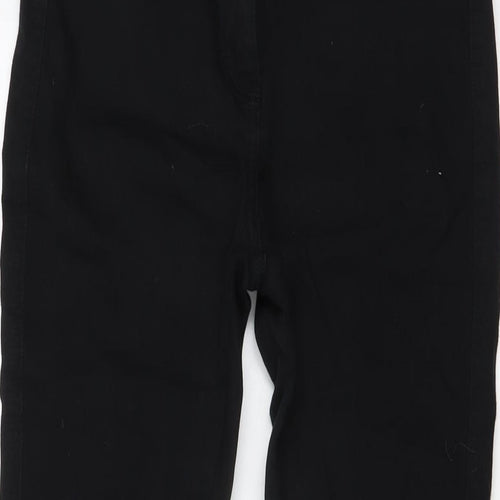 NEXT Womens Black Cotton Jegging Jeans Size 12 L26 in Regular Button