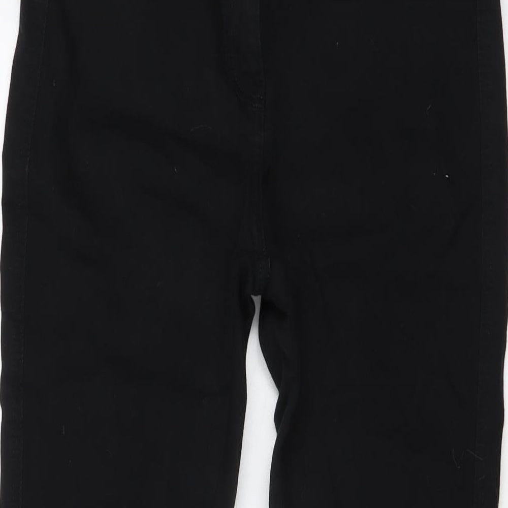 NEXT Womens Black Cotton Jegging Jeans Size 12 L26 in Regular Button