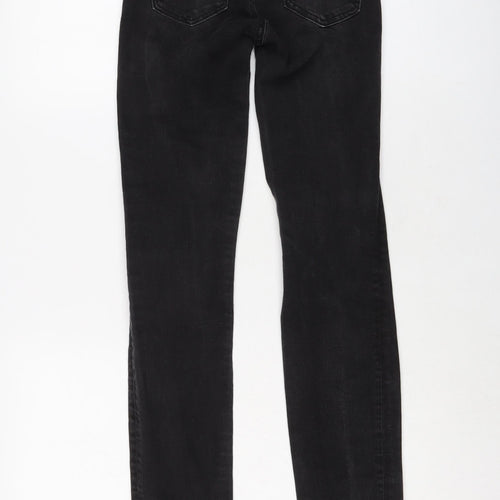 Gap Womens Grey Cotton Straight Jeans Size 25 in L30 in Regular Button