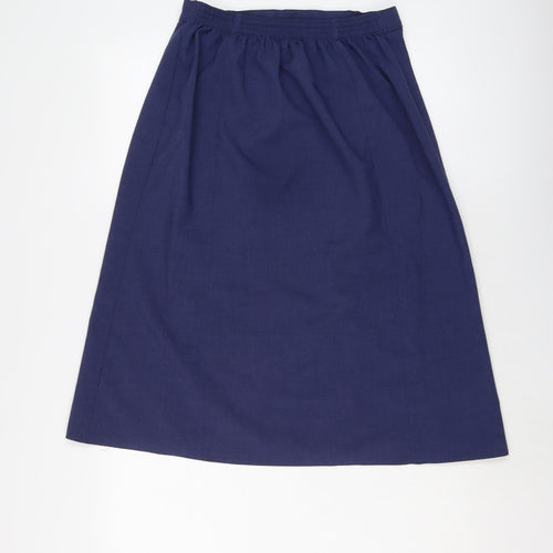 Berkertex Womens Black Polyester A-Line Skirt Size 14