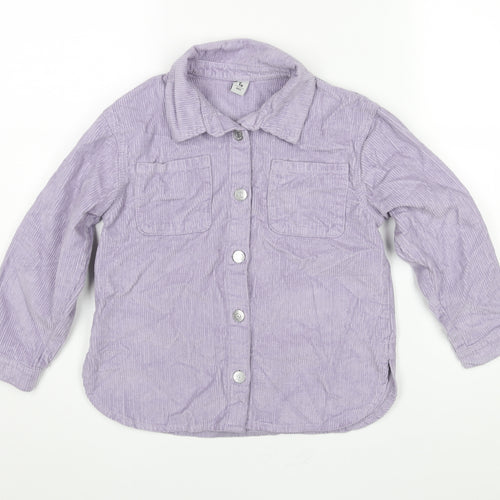 TU Girls Purple Jacket Size 8 Years Button