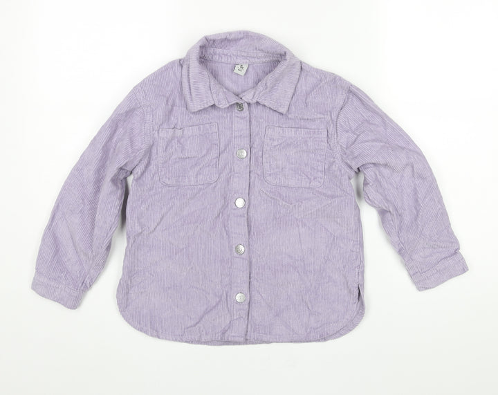 TU Girls Purple Jacket Size 8 Years Button