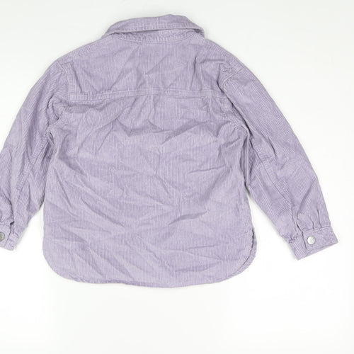 TU Girls Purple Jacket Size 8 Years Button
